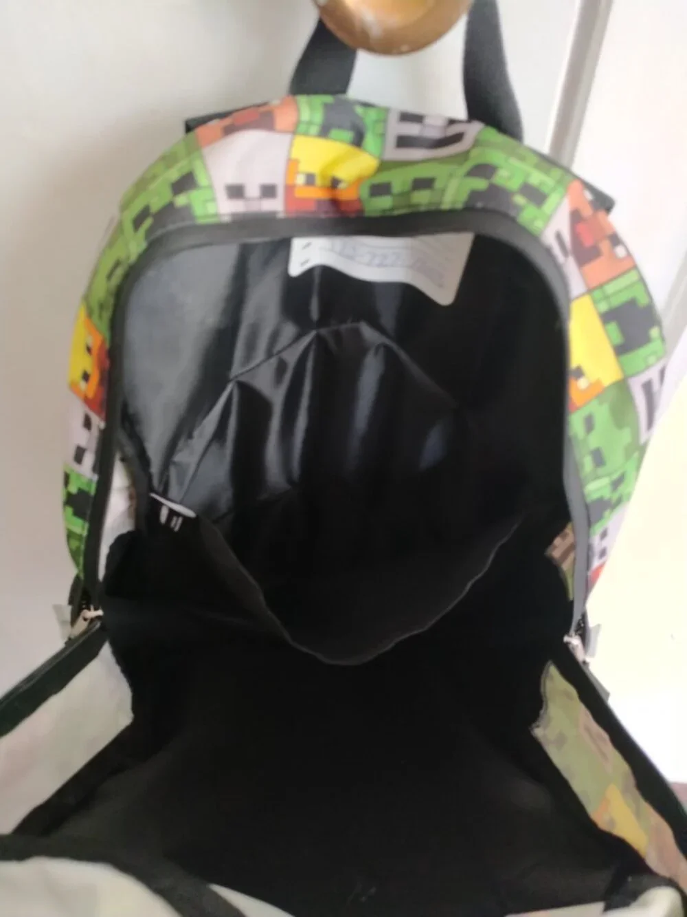 Minecraft Backpack for  Boys/Girls (Ages 3+) - Black and Multicolor